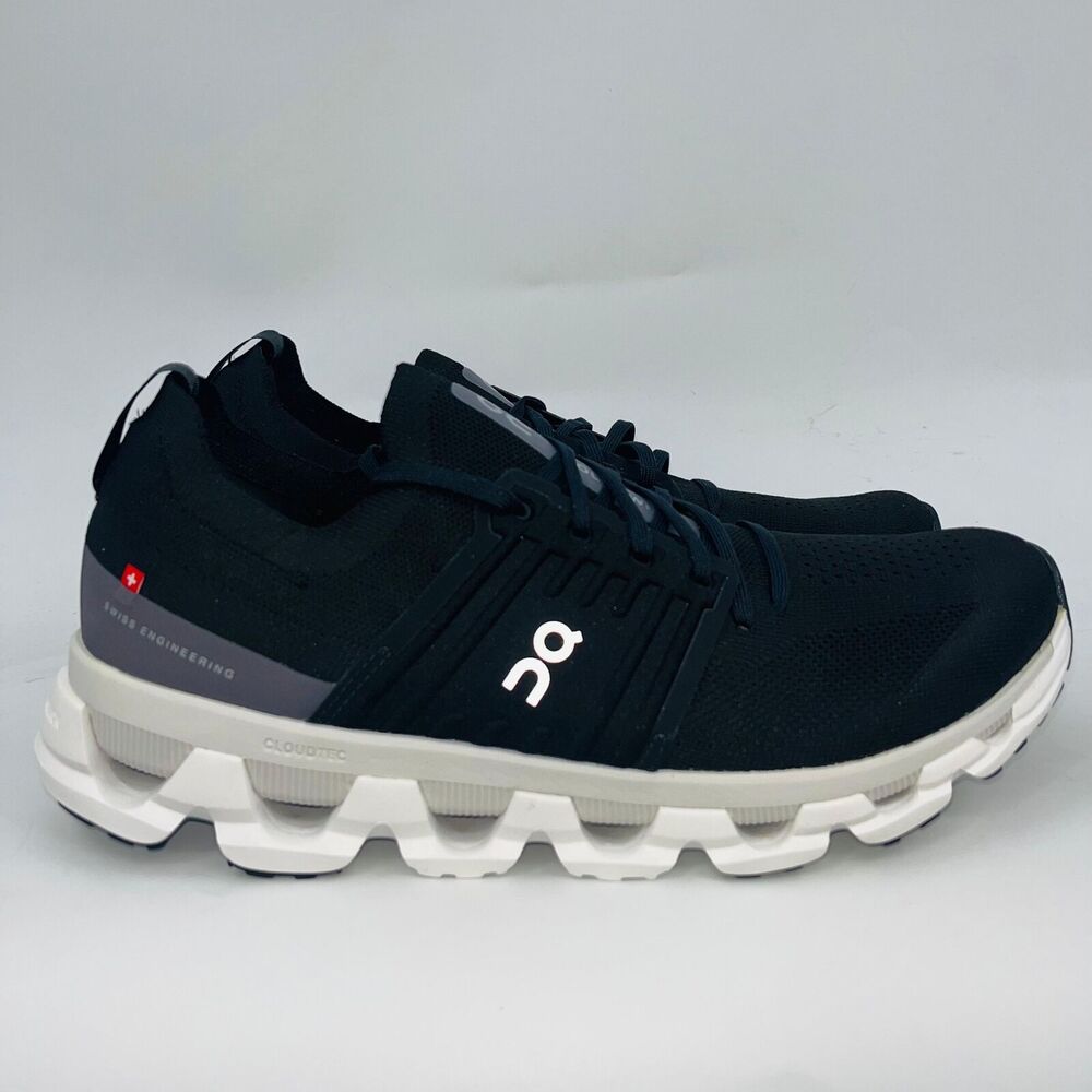 ON-RUNNING MENS CLOUDSWIFT 3 "BLACK/WHITE COMFORTABLE ATHLETIC SNEAKERS SIZE 12D